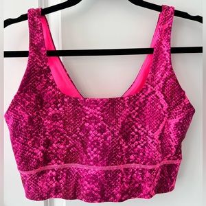 IVL Collective Workout Bra size 10 pink snakeskin